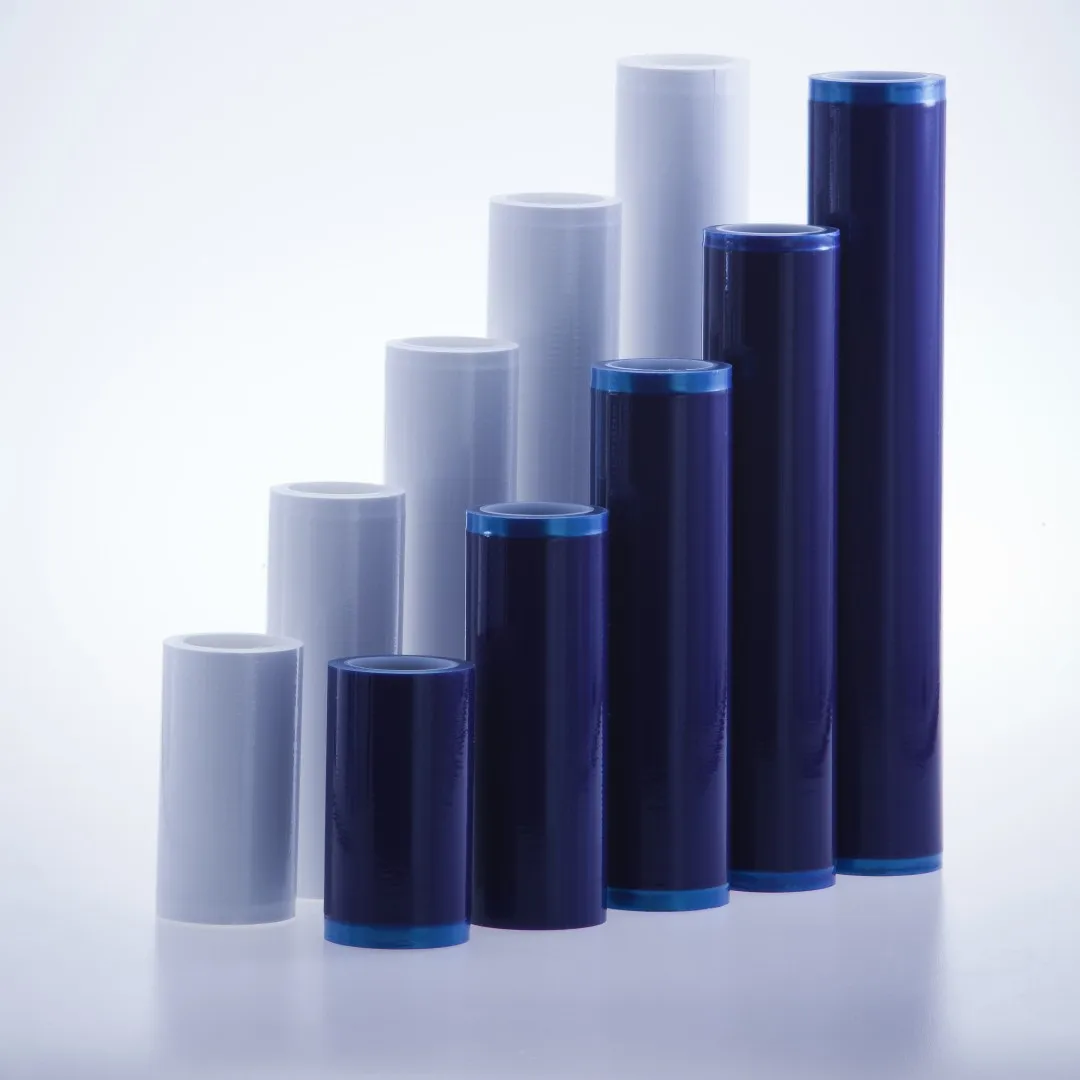Blue White Dust Removal High Tackiness Peelable PE Adhesive Cleanroom ESD Sticky Roller For Floor Industrial LCD PCB