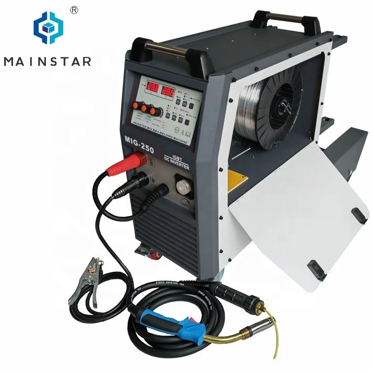 Industrial Quality mma mig mag fluxed multifunction 15kg Wire Spool Inverter Mig Welder Welding Machine MIG-250