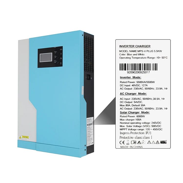 Hybrid Solar Inverter Mppt Dc 24v 48v 220v Ac On Off Grid Power Inverter 3kw 5.5kw