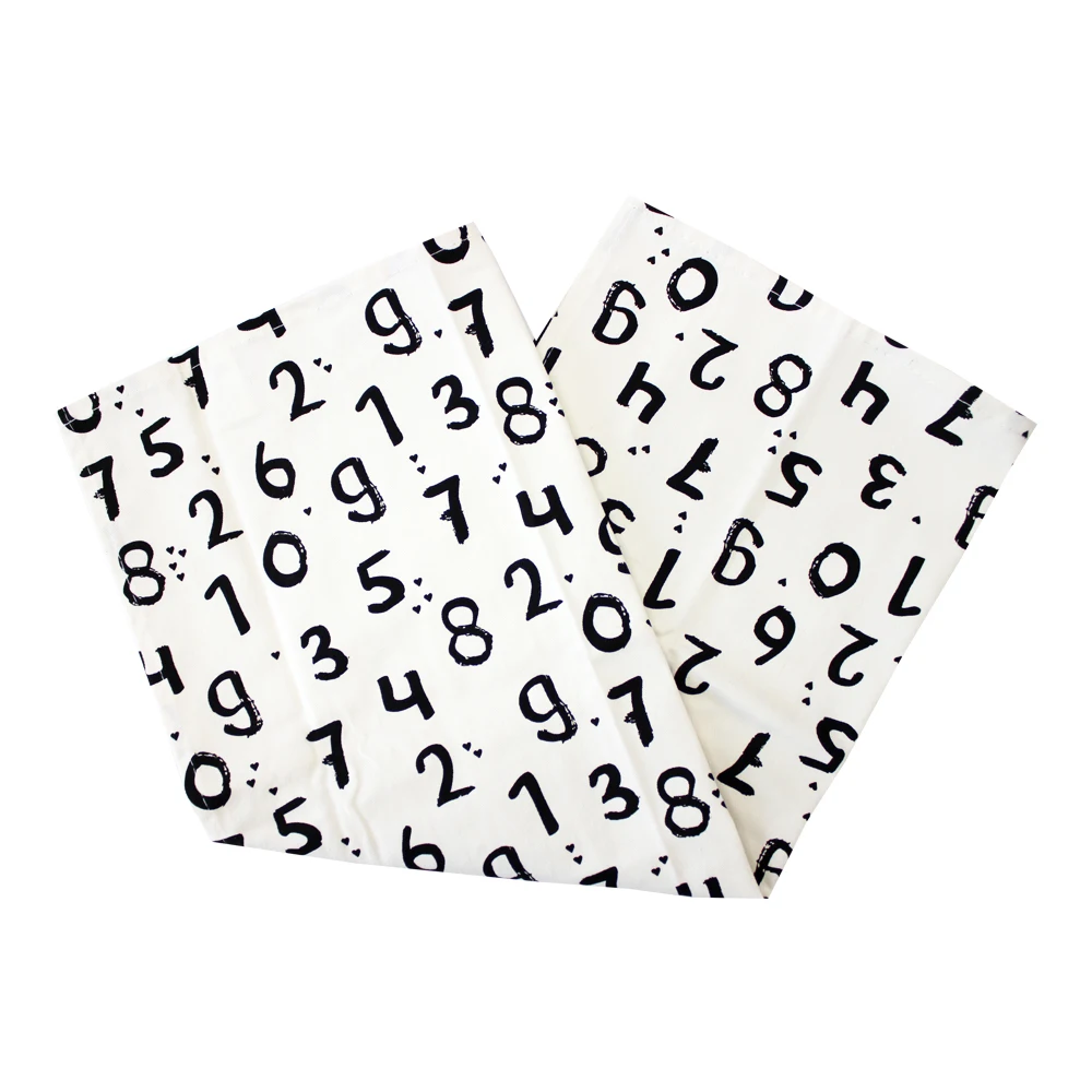 Absorbent screen printed flax wholesale custom printing 100% linen kitchen tea towel custom cotton tea towel