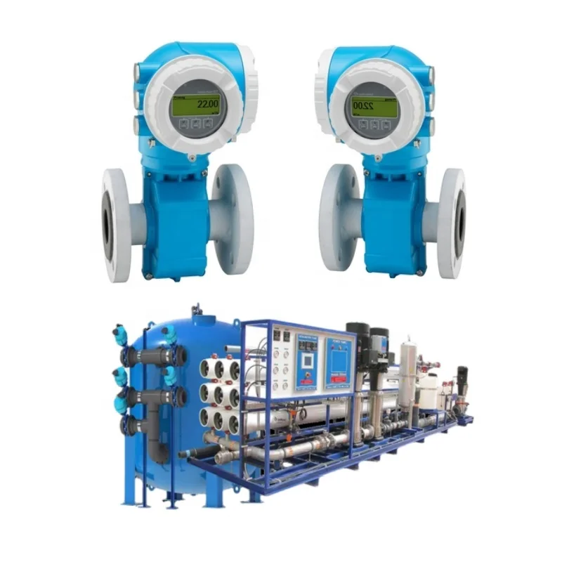 Water treatment equipment with Endress+Hauser flowmeter 50E/53E/55S/5BH E+H Promag series electromagnetic flowmeter
