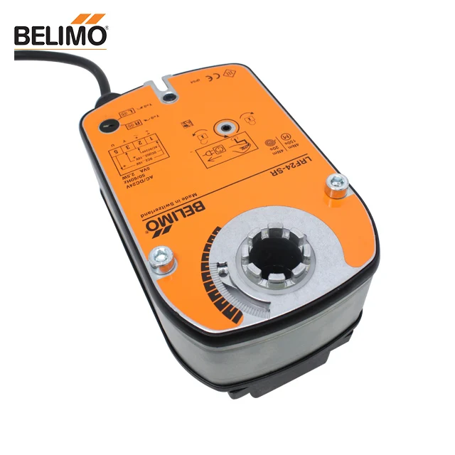 BELIMO LRF24-SR Rotary actuator fail-safe NC 4 Nm AC/DC 24 V Open/close 75 s IP54 in stock swiss original override switch