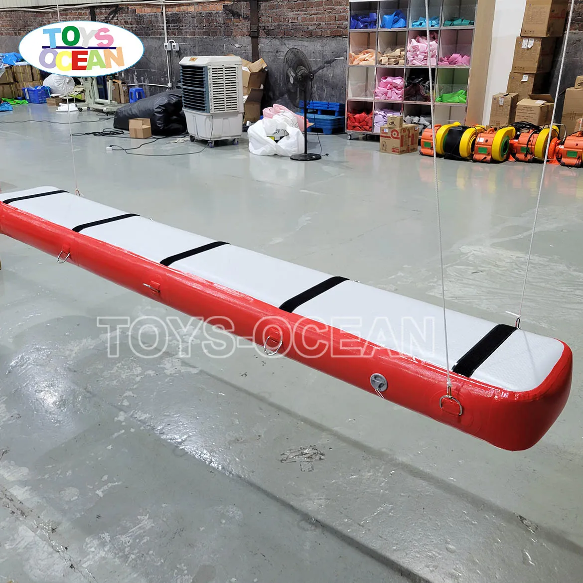 Factory Custom inflatable Warrior Course Swinging Step Ring Piston Horseshoe Air Bridge Air Spot Set