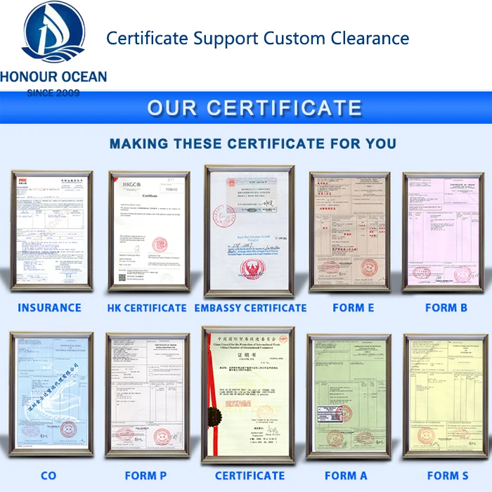 Form a b f e Certificate of Origin Service Providers China