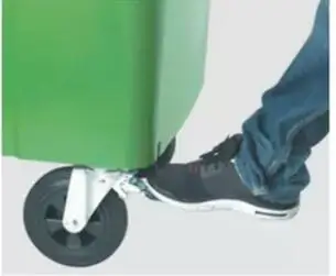 Large Outdoor Public Street HDPE 4 Wheel Mobile Dustbin Industrial Plastic Trash /Rubbish/Wheelie Bin