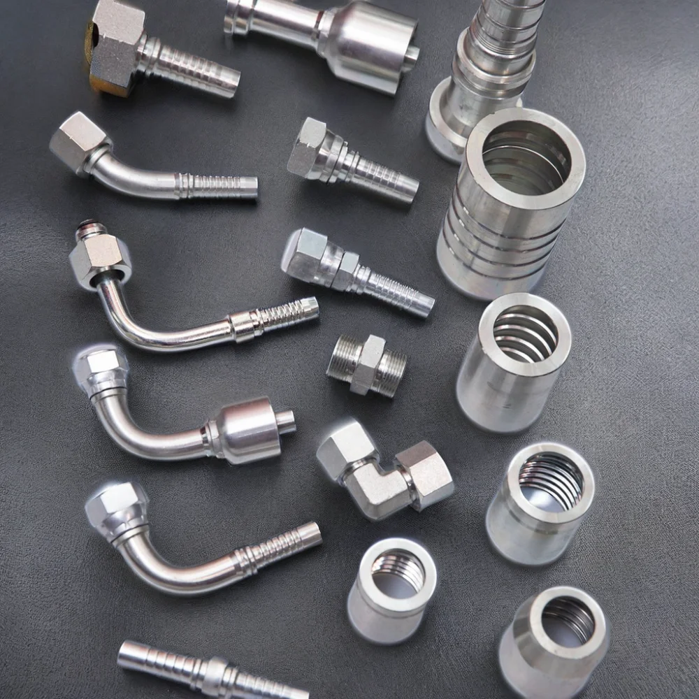 Hydraulic Crimp Hose Connectors High Quality Pipe Fittings