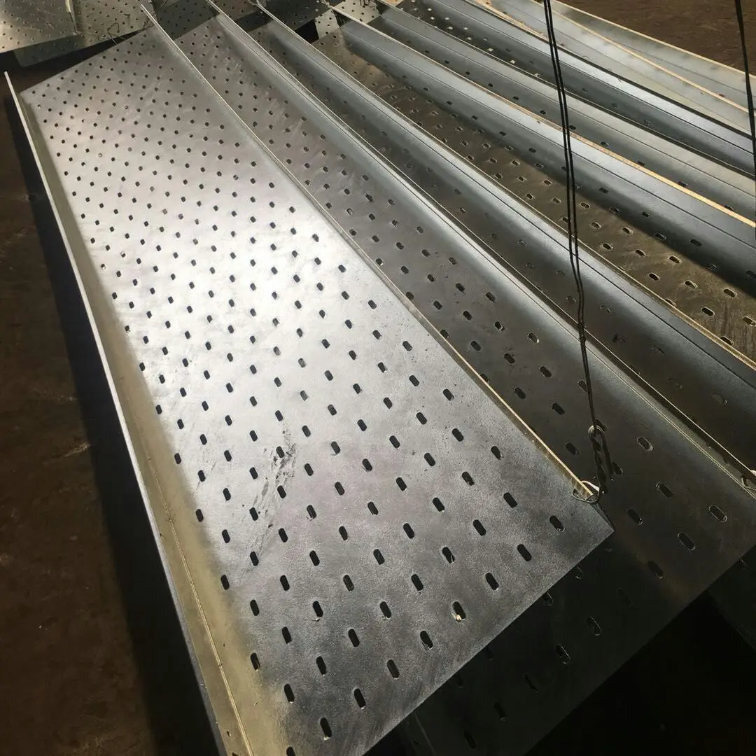 Powder Coated Perforated Cable Tray GI Cable Ladder Tray Prices Hot DIp Galvanized Cable Trunking Tray Price List