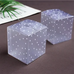 Custom logo printed cheap eco friendly candy packaging grocery packing recyclable clear pvc plastic storage box