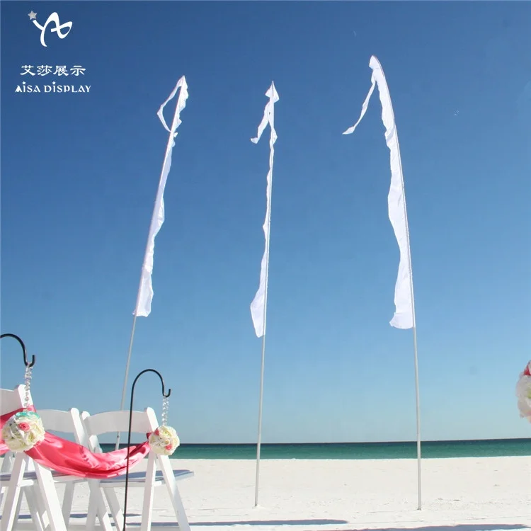 beautiful wedding flags for decoration a suit of bali flag 3.5 meters beach balinese teardrop flagpoles