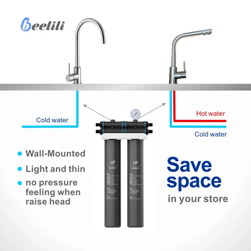 Beelili New Filter Replacement Reminder Water Purifier UF System water filter machine for household water purifier treatment
