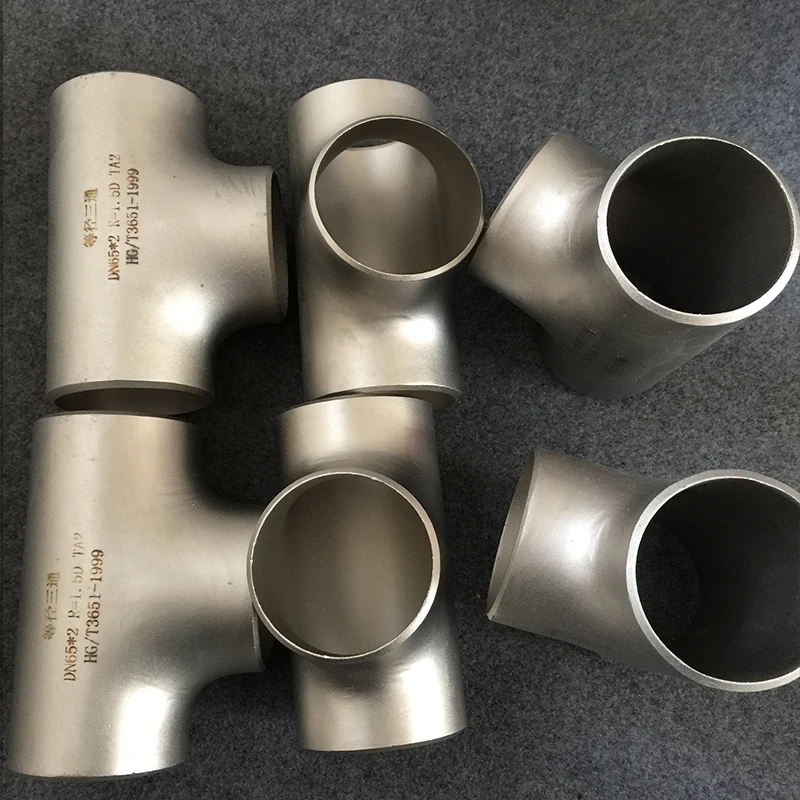 Titanium Tee ASTM B363 WPT2 Welding Pure Gr2 Pipe Fittings