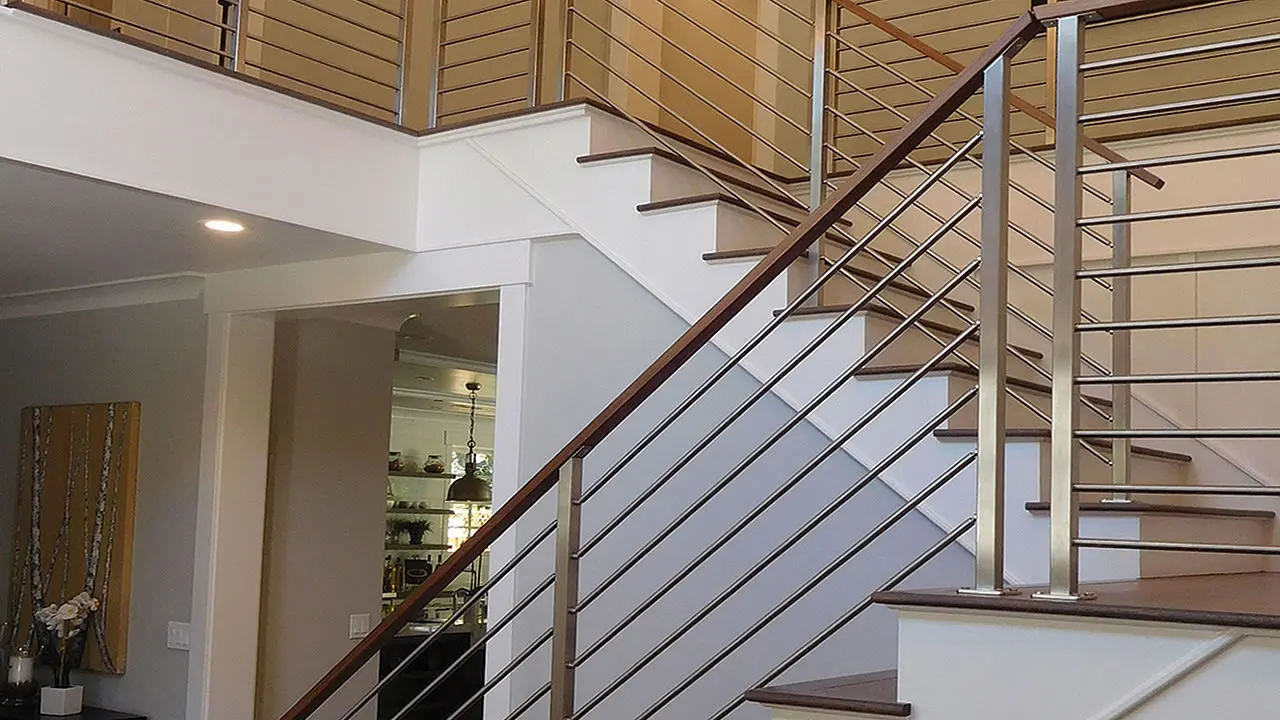 ABLinox SUS 304/316 rose gold satin stainless steel balustrade design custom OEM factory railing handrails for balcony