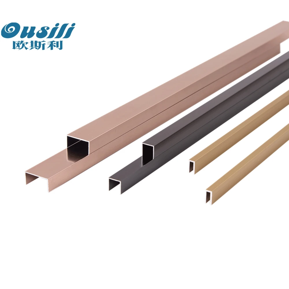 Wholesale Price Tile Trims Strips Profile Corner Tile Trim Metal Decorative Strips