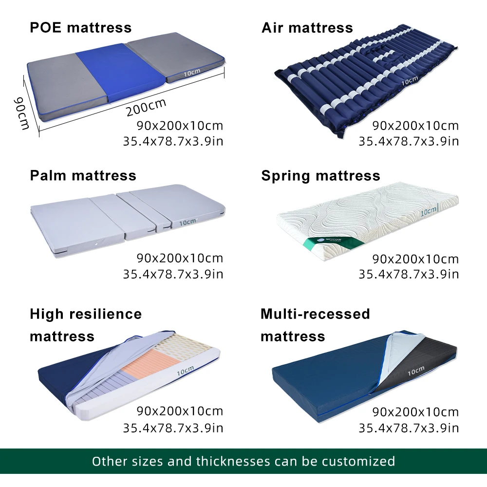 Tecforcare Hospital Bed Mattress Medical Waterproof Fabric Cover Medical Mattress Foam Sponge Hospital Mattress For Hospital Bed