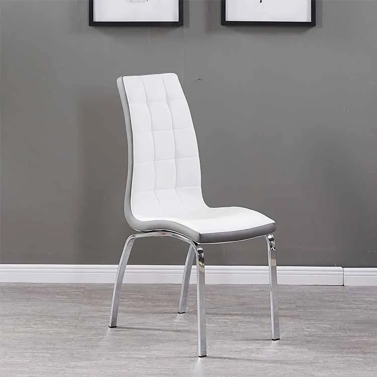 Best selling dining chair modern white leather dining chair fabric dining chair