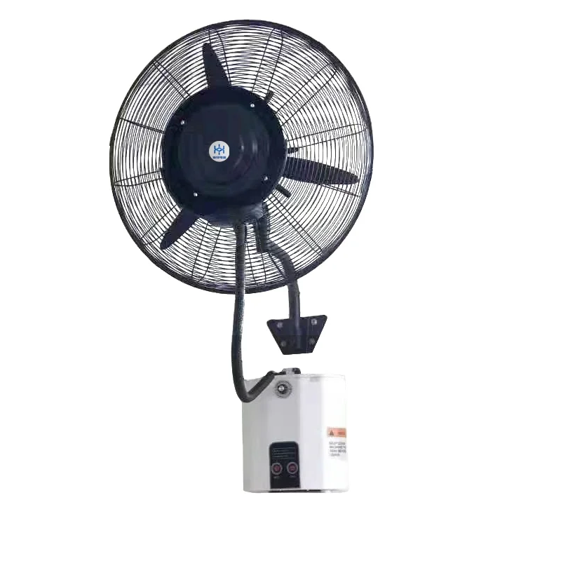 26-Inch Industrial Wall Mounted Spray Fan Electric Metal Centrifugal Atomization Design Outdoor Household Use Mechanical Control