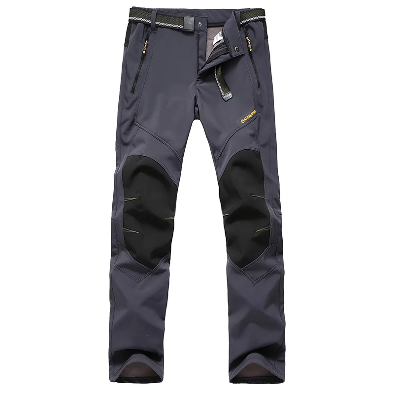 Flygaga Outdoor Four Side Elastic Compound Pile Soft Shell Camping Pants Combat Hiking Trousers for Men Harem Pants Casual S-XXL