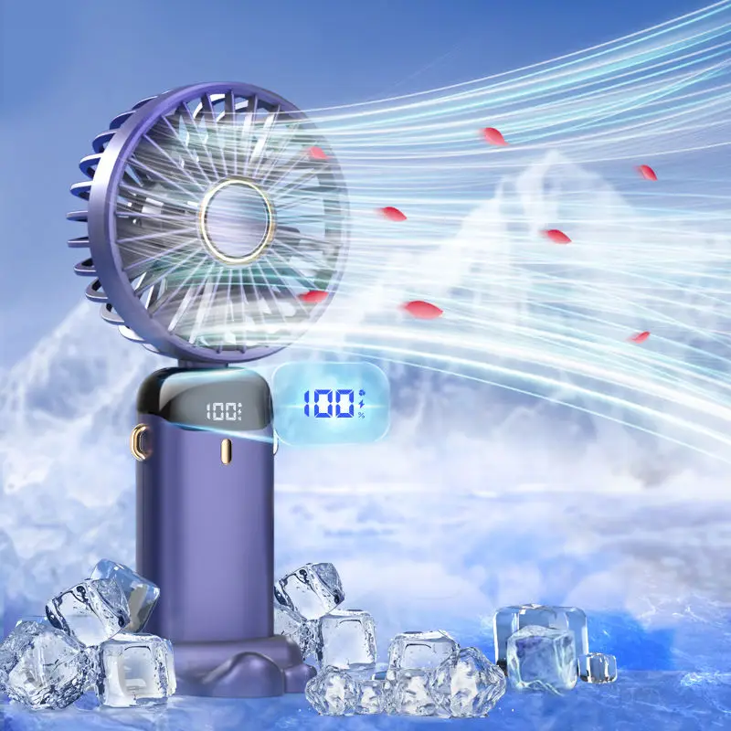 Новинка 2023 Настольный ручной мини-вентилятор с USB портативный Перезаряжаемый вентилятор держателем для телефона