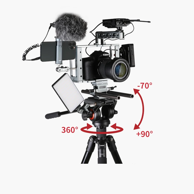 Coman 1.8M favorable KX3939  aluminum Universal  tripod for wholesale factory supply