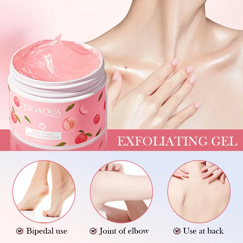 Wholesale Oem Odm Obm Organic Fruit Strawberry Peach Exfolianting Whitening Moisturizing Face And Body Scrub