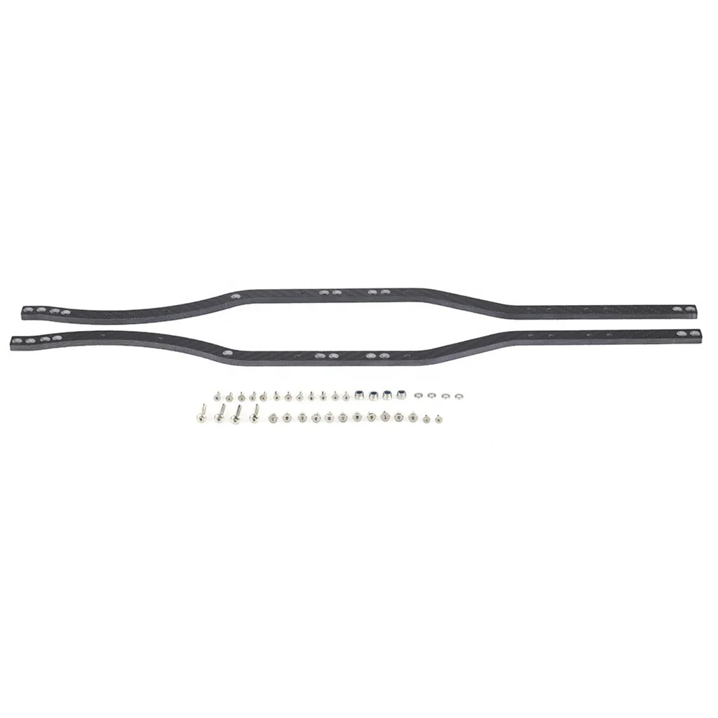 2PCS Metal Black/Red Girder Side Frame Chassis for RC Crawler SCX10 & SCX10 II 90046 90047