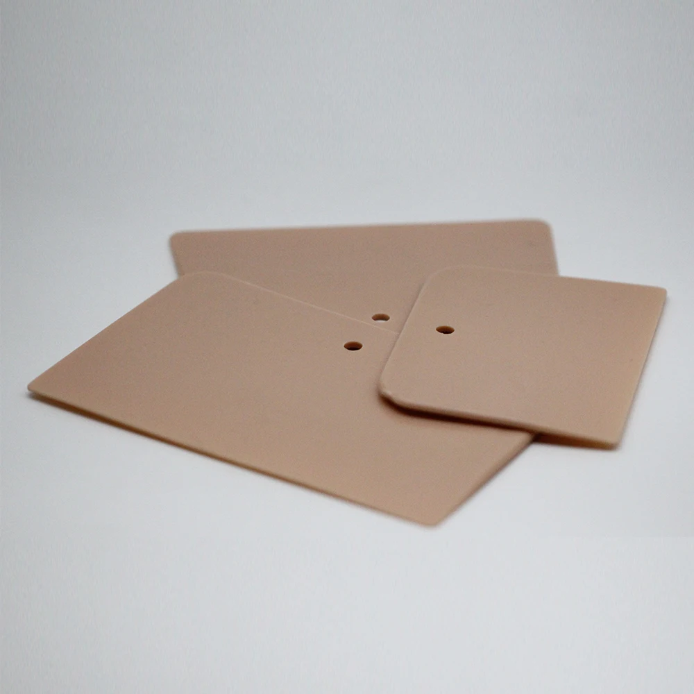 Auto Body Filler Plastic Putty Cards Plastic Spatula Card Reusable Plastic Spreaders Pack 3PCS