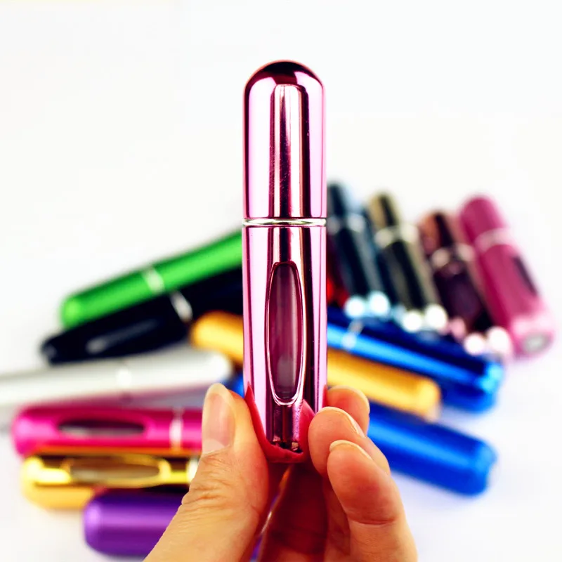 5ml 8ml 10ml 15ml 20ml Aluminum Bottles Perfume Spray Refillable Perfume Bottle For Travel perfume bottle oval