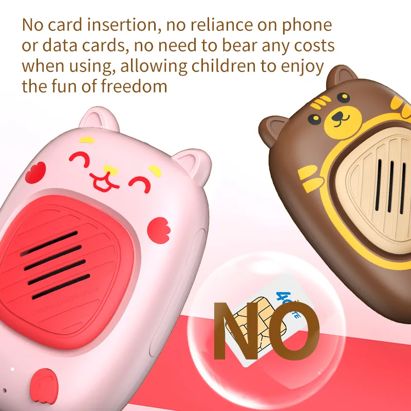 Cute Rabbit Style Walkie Talkie 2Pcs Outdoor Parent-Child Interaction Usb Rechargeable Walkie Talkie