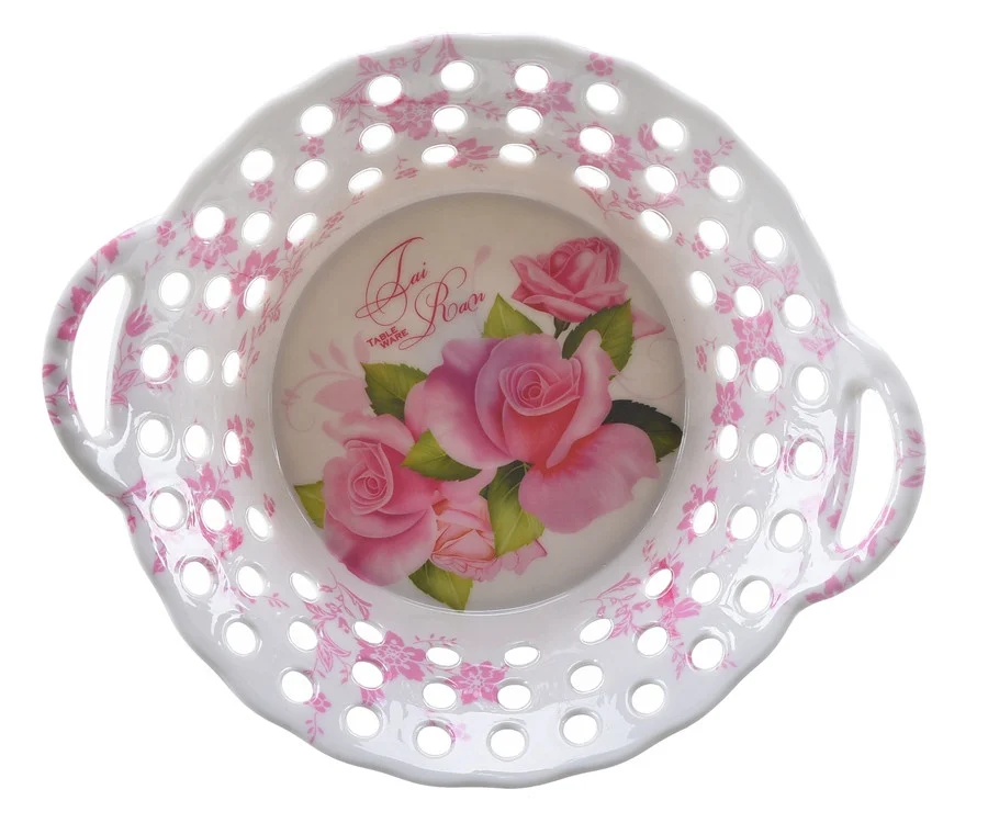 Exquisite candy plate birthday party plastic melamine fruit basket