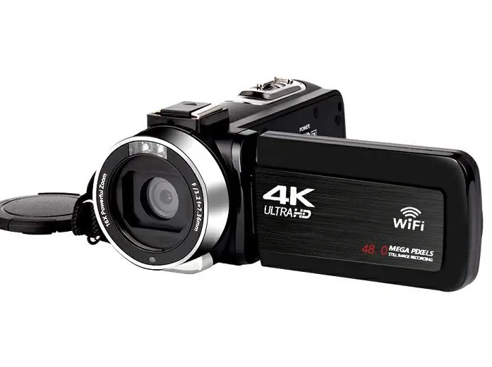 4K сенсорный экран камеры с микрофоном подходит для 48MP HD