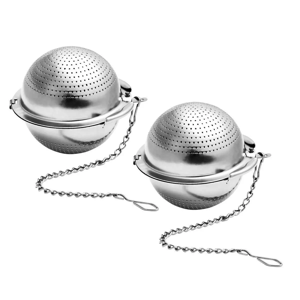 2 Pack Tea Strainers with Fine Mesh,  304 Stainless Steel Mesh Tea Ball Infuser Tea Filter and Steeper with gift box