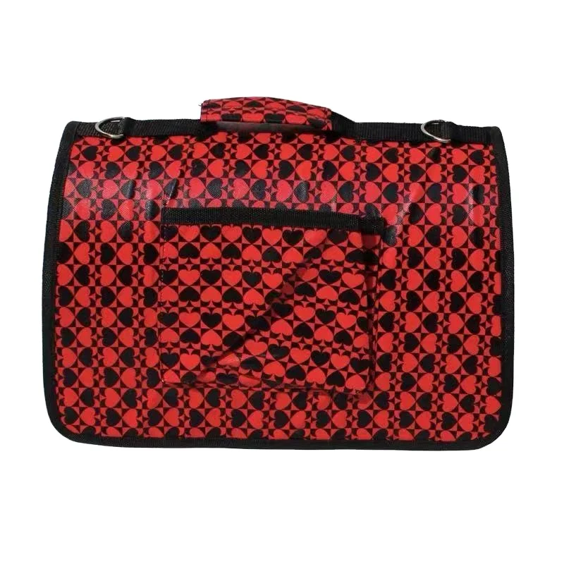 Воздухопроницаемая дорожная сумка-переноска для домашних животных, чемодан на плечо из мягкого эва розового цвета для кошек и собак