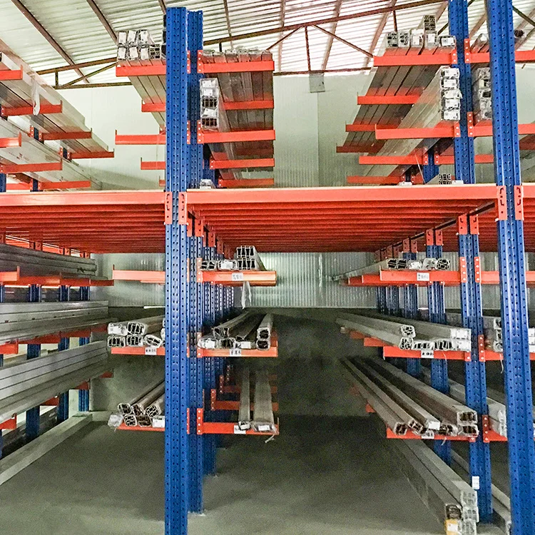 Factory Outlet Pipe Storage Rack Arm Shelves Industrial Warehouse Adjustable Heavy Duty Span Shelving Steel Cantilever Racking