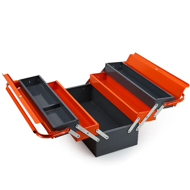 22 inch Double Handles Portable Metal Waterproof 118pcs Electric Drill And Hand Tool Box Cabinet With Metal Tool Box