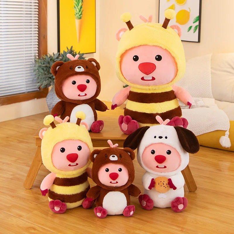 Explosive Cute drag cute beaver Ruby loopy doll plush toy wholesale Bee doll little beaver plush throw pillow children plush toy
