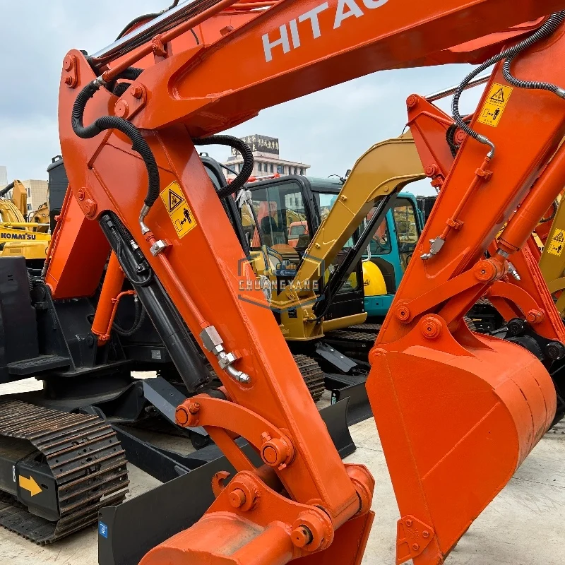 Используемый японский оригинальный Hitachi ZX 50U/ZX55/ZX60/ZX70 гидравлический экскаватор-Гусеничный мини-экскаватор 5 тонн 6 7