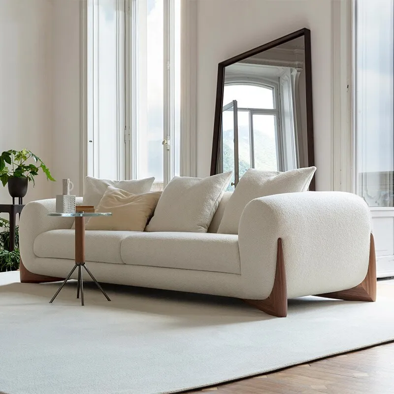 living room sofa set 4 seater sofa chair factory quality fabric fleece 3 seaters sofa modern