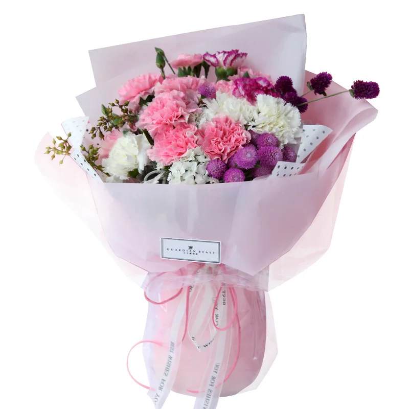 New Solid Color Flower wrapping paper in Korean matte film waterproof bouquet lining paper handmade floral gift Packing paper