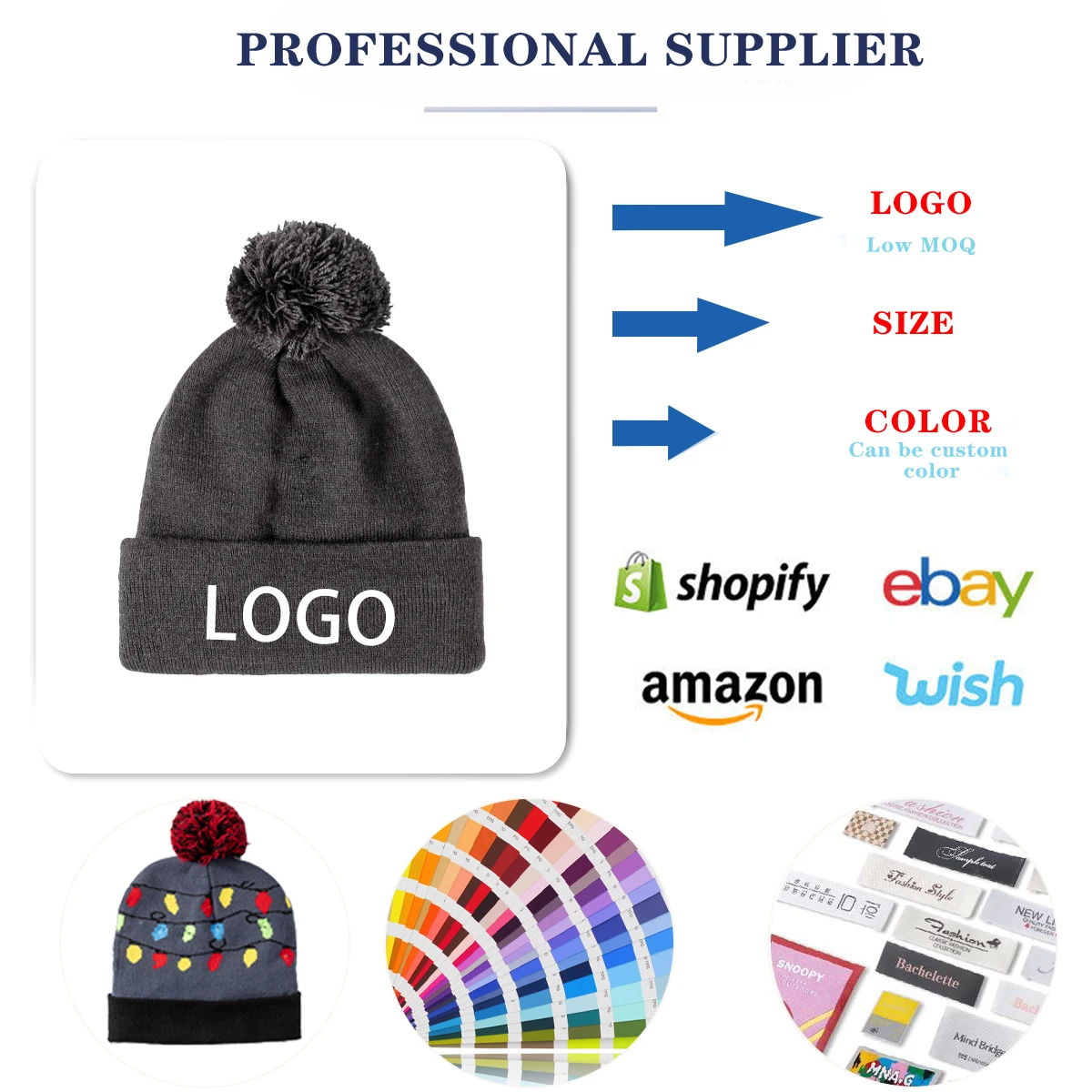 14 Years Factory OEM Luxury Christmas Hat High Quality Comfortable Soft Festival Casual Beanie Hat Hot Selling Beanie Hats