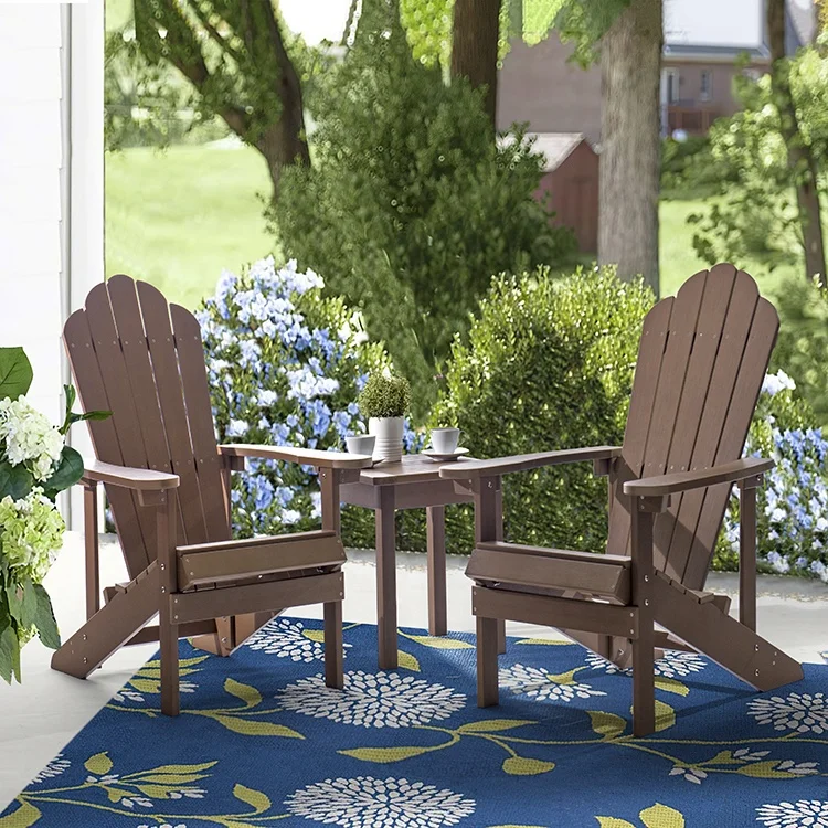  D-road High Quality Furniture Supplier Outdoor Folding Garden Wood Hdpe Adirondack