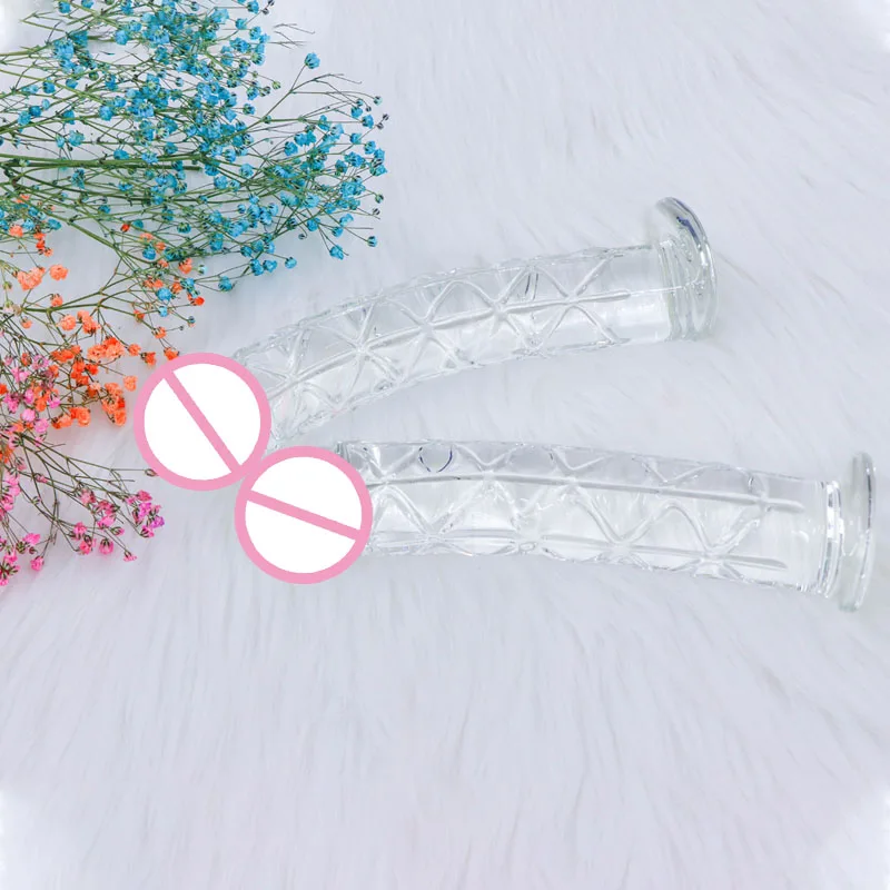 Fully Stocked Sex Toy Extra Long Pyrex Crystal Glass Anal Plug Dildo