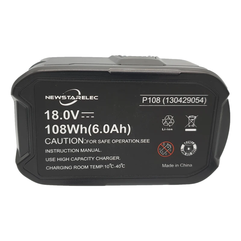 18V Battery For Ryobi One+ Plus 4.0Ah Li-ion RB18L50 BPP-1817M P107 P108 Power   12v battery adapter one plus