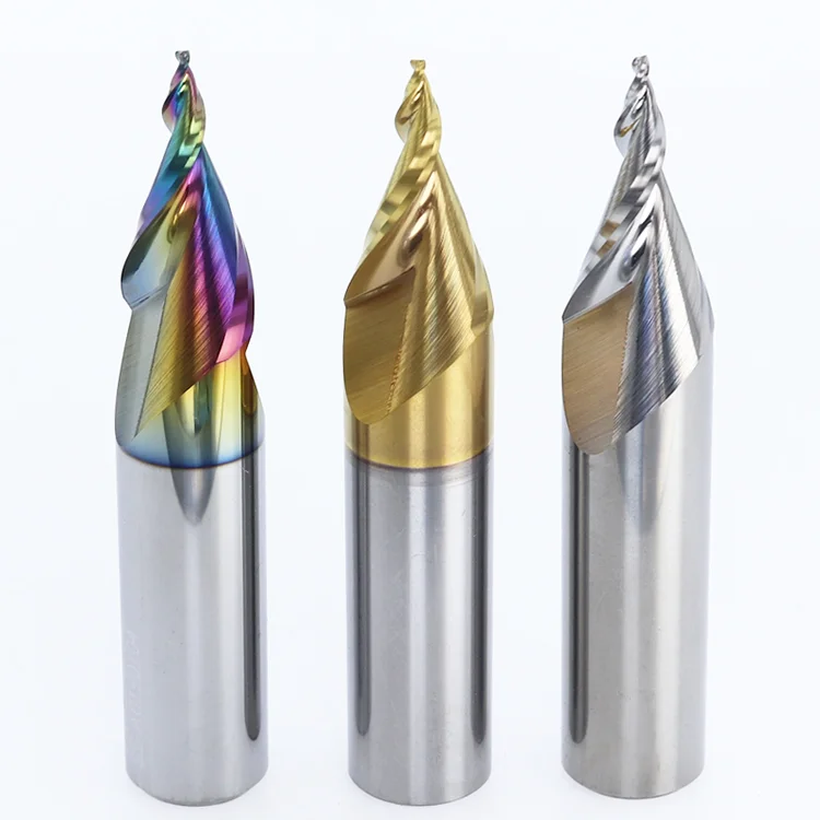 Jinchuan hot sale D12mm Two flutes spiralcnc mini word luminous word processing cutting tools mini milling cutter word end mill
