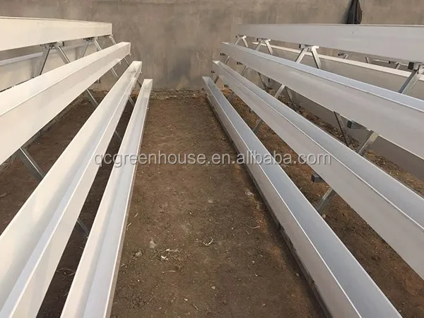 Greenhouse Seed Cultivation Pvc Plant Growing Hydroponic Gutter For Strawberry Farming Systems