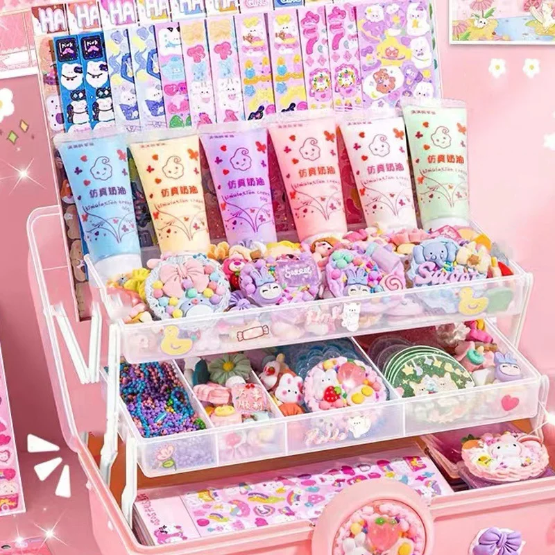 Kids Cream Guka Ball Children Toy Set Diy Sticker Set One Piece Cards Guka Gift Stickers Random  Box Set Keychain Diy Guka