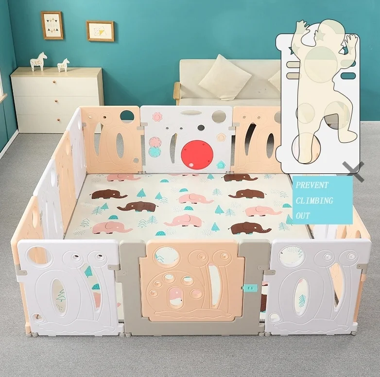 
Children playpen baby indoor playground play yard large foldable safety playpen 