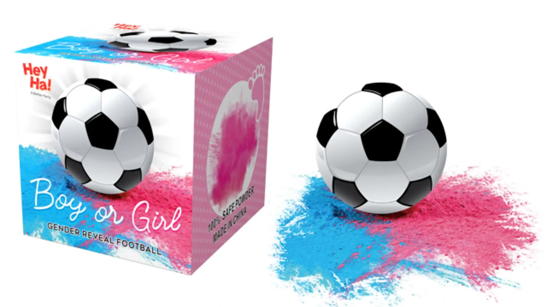 OEM &ODM European Cup celebrations Soccer Ball Football With Blue Pink Powder