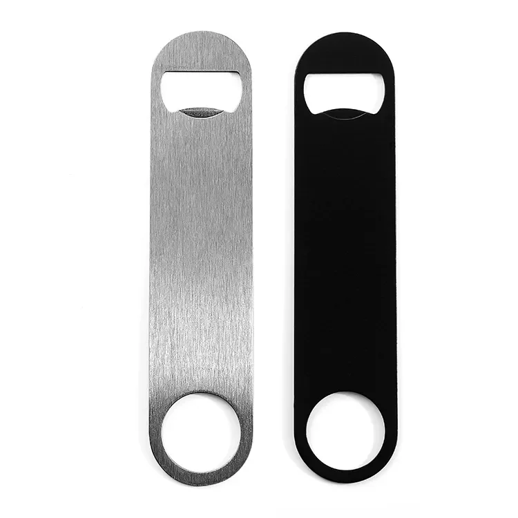Portable stainless steel beer wine opener pocket Bottle Openers convenient Cap lifter Beer Flat Bar Cap Bartender Remover