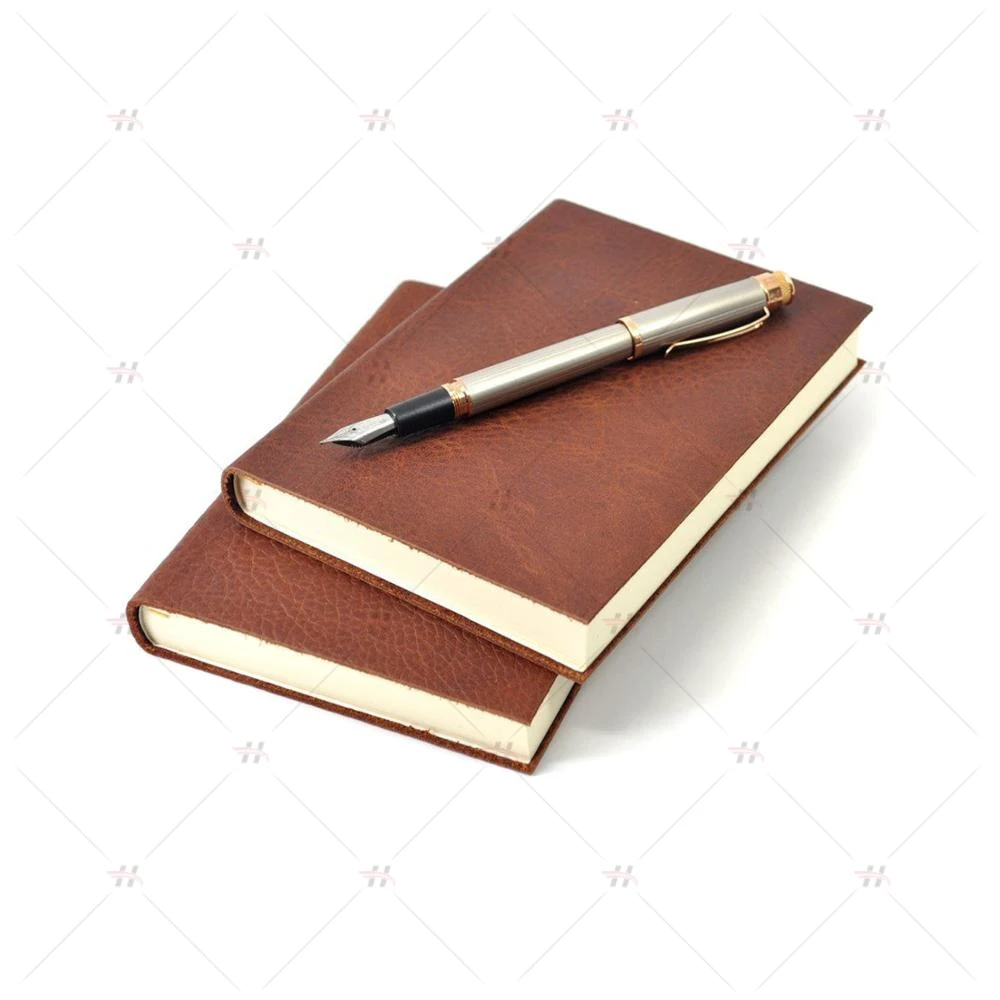 
Custom Logo Leather Journal Cover Field School Business Meeting Notebook 