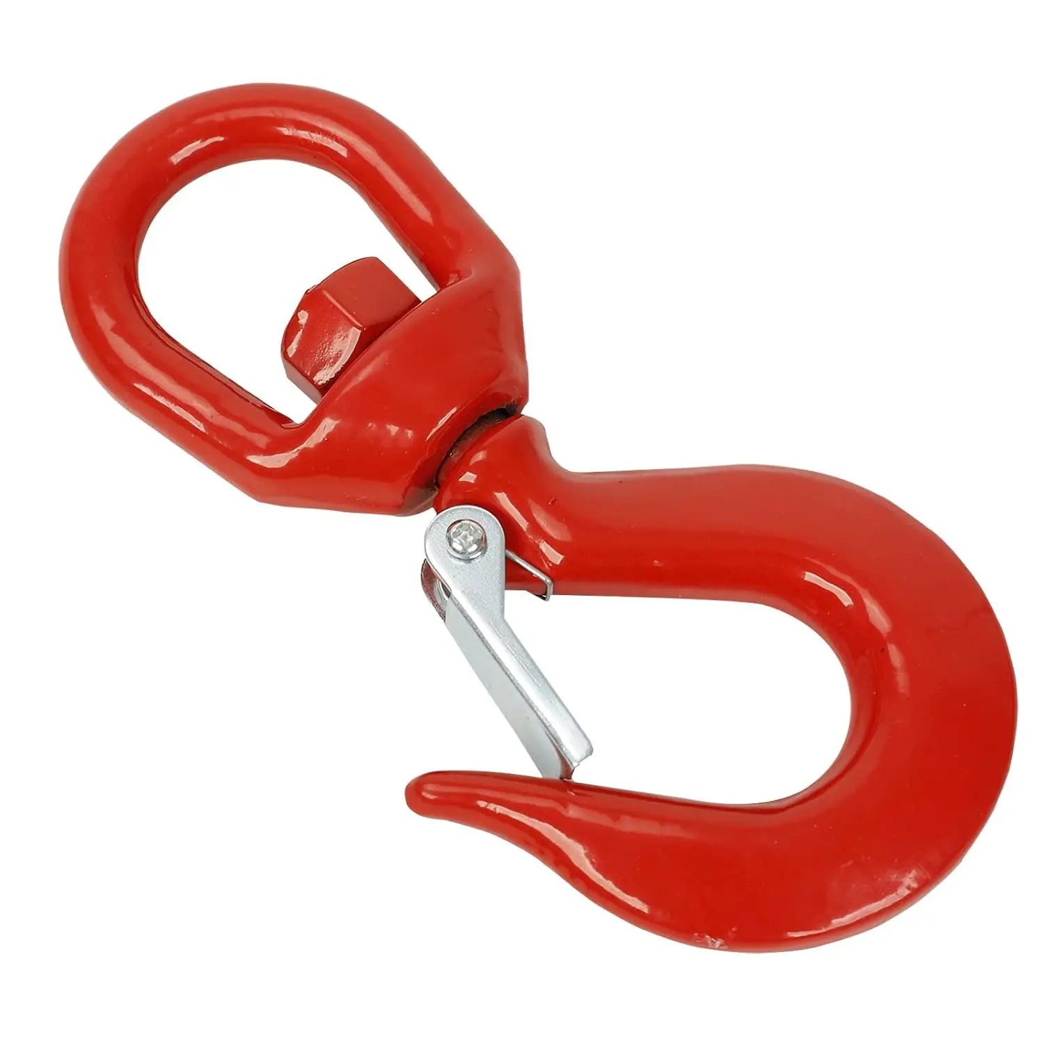 5000Lbs Lifting Hook with Latches Durable Rigging Powder Coating Swivel Hook for Factory Lifting
